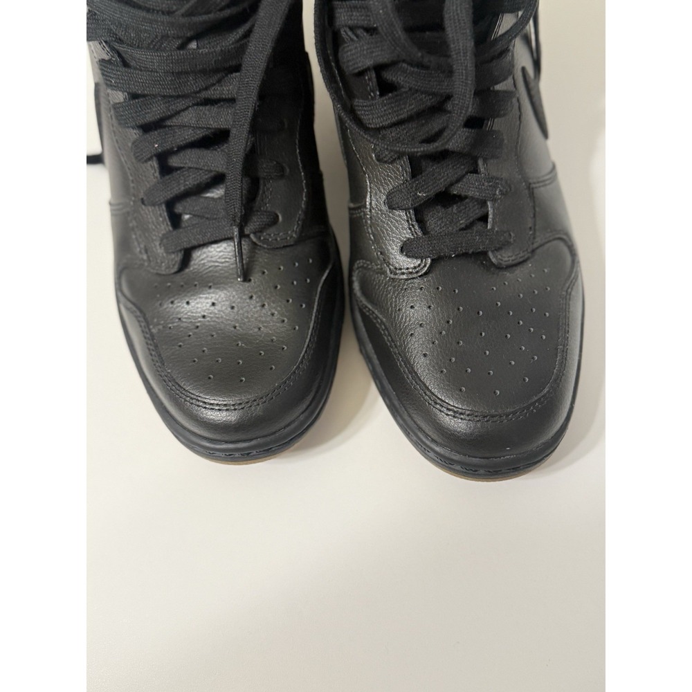 Nike Dunk Sky Hi Essential Black Gum Hidden Wedge Shoe 644877-014 Women Size 9.5 - Picture 2 of 7